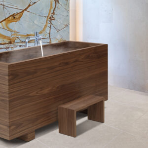 Waterproof wooden baths