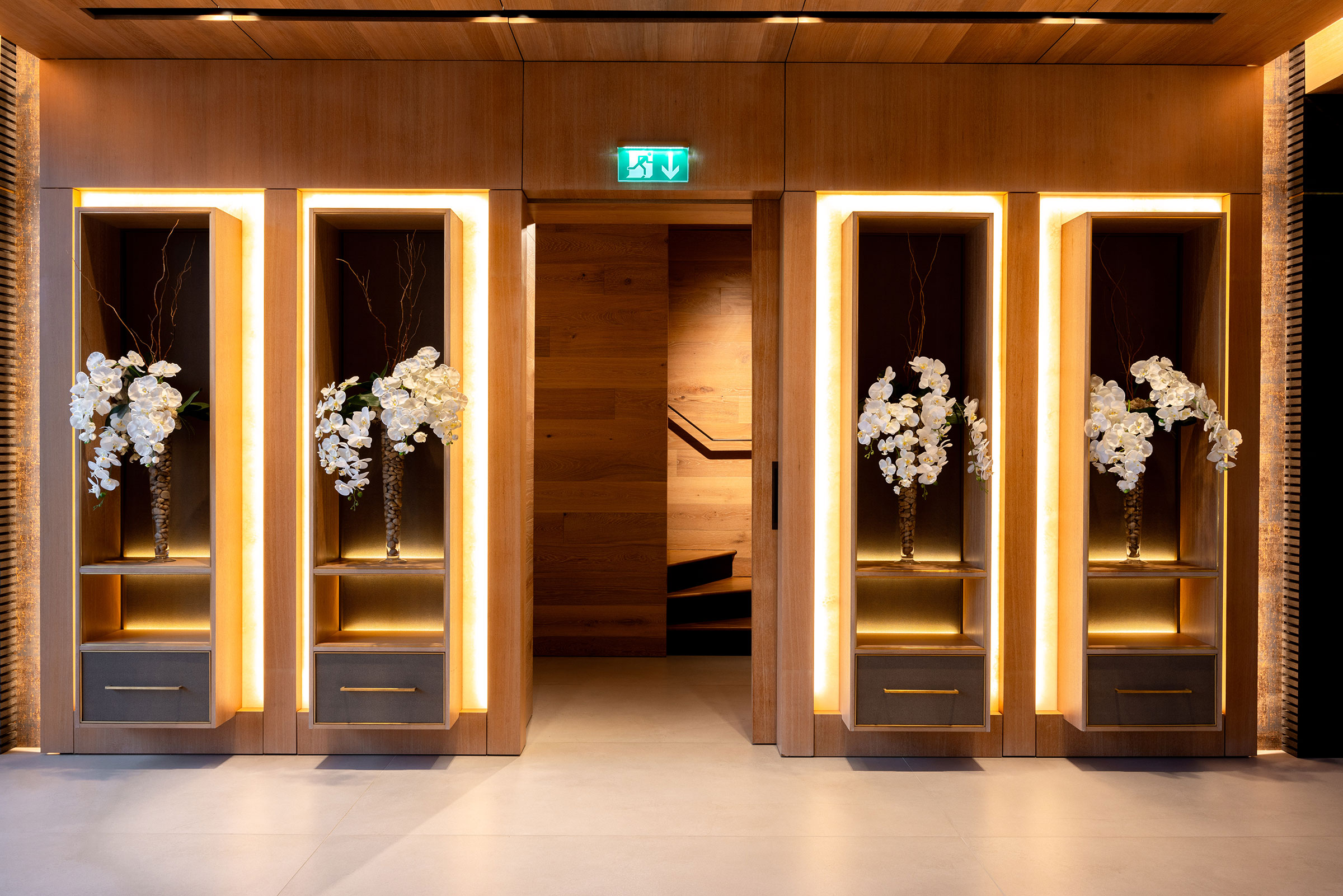 Bespoke furniture and architectural joinery for the headquarters of a company in the Isle of Man by William Garvey bespoke furniture maker designer