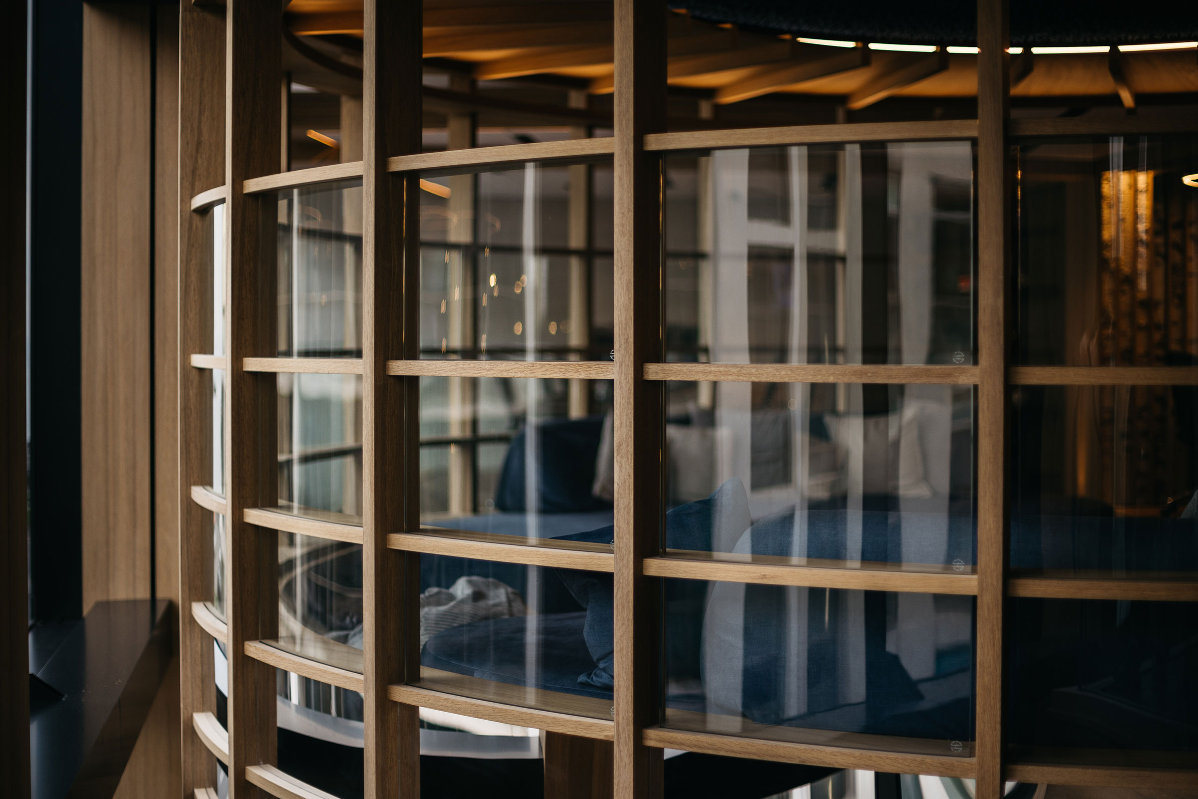 Bespoke furniture and architectural joinery for the headquarters of a company in the Isle of Man by William Garvey bespoke furniture maker designer