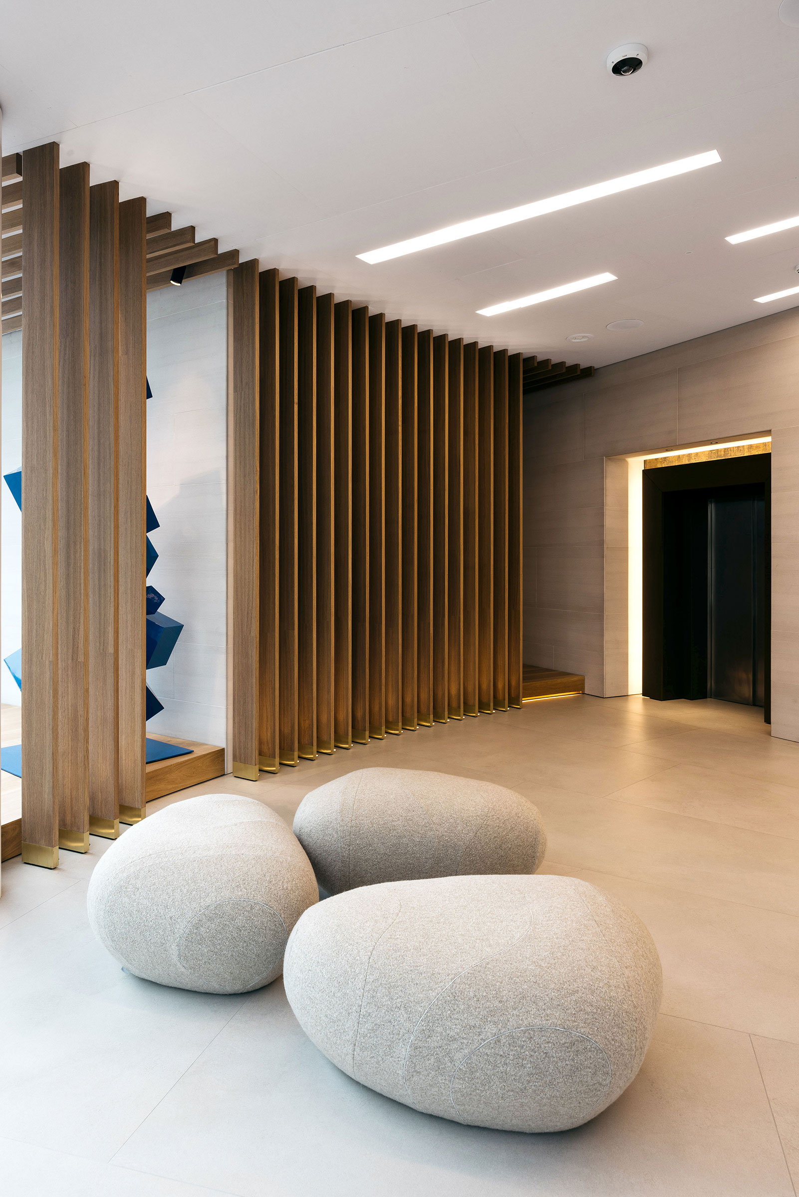 Bespoke furniture and architectural joinery for the headquarters of a company in the Isle of Man by William Garvey bespoke furniture maker designer