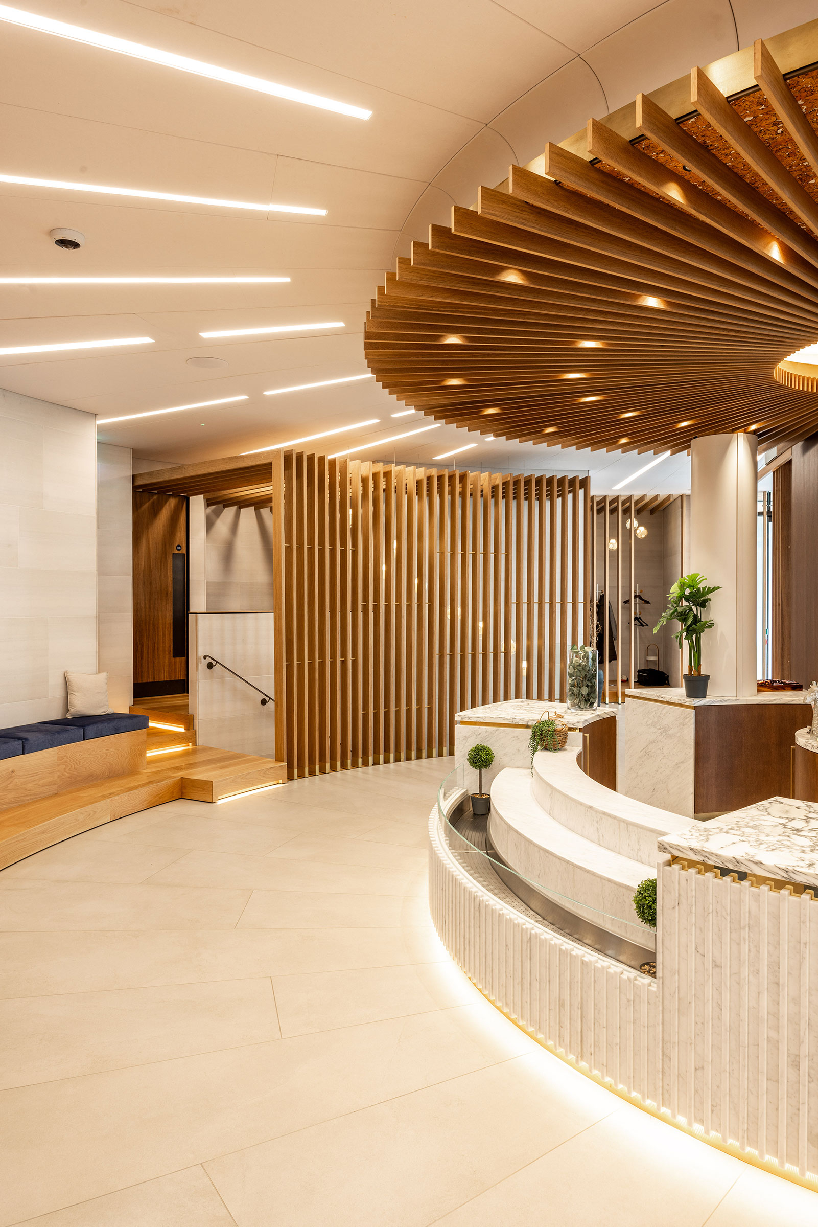Bespoke furniture and architectural joinery for the headquarters of a company in the Isle of Man by William Garvey bespoke furniture maker designer