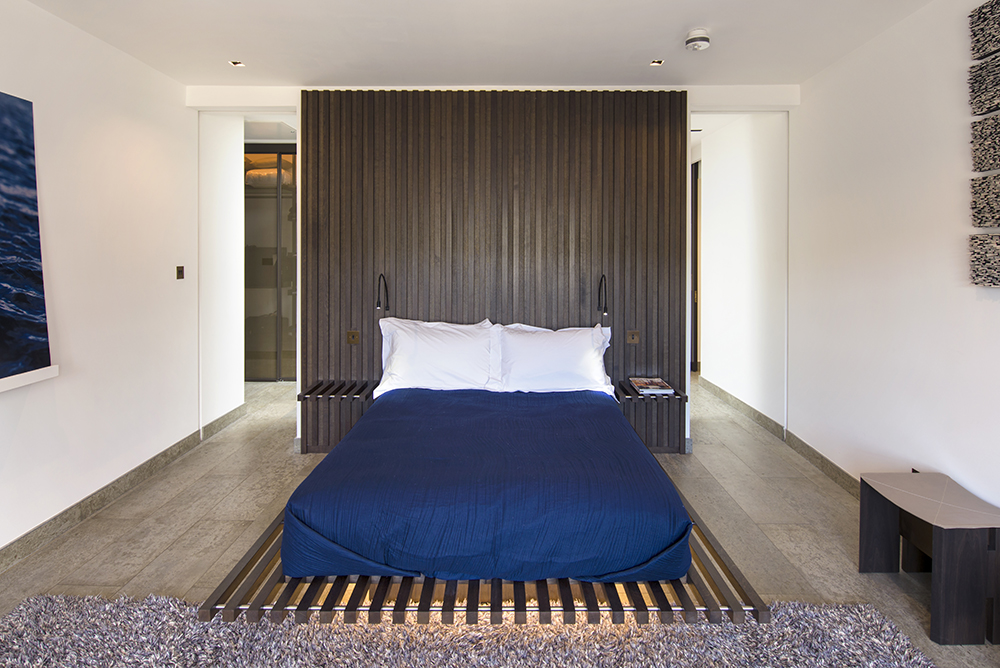 Bespoke bedroom joinery and furniture for a penthouse in a listed property in Bath all by William Garvey furniture designers and makers