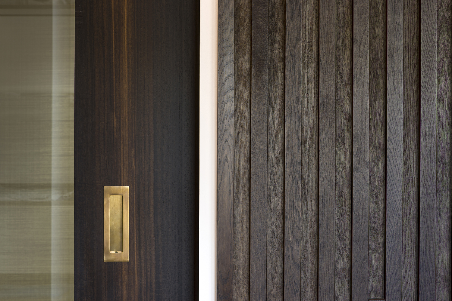 Bespoke stained oak bedroom joinery and furniture for a penthouse in bath all by William Garvey furniture designers and makers