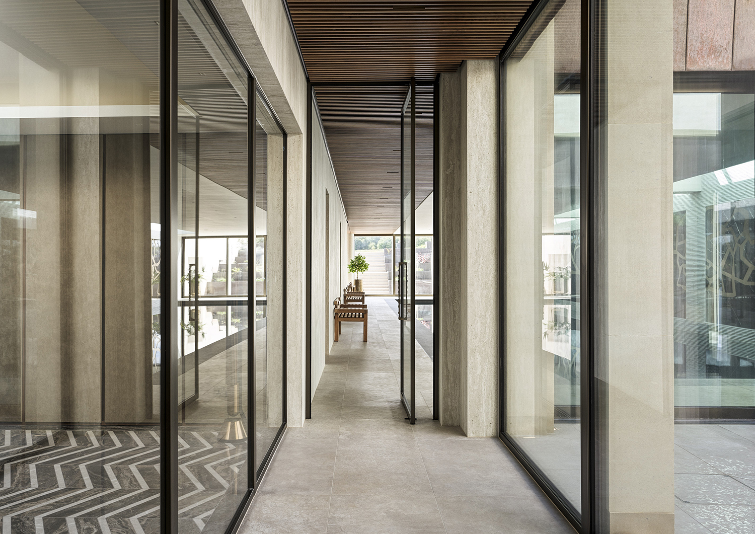 Bespoke joinery and furniture by William Garvey British furniture designers and makers for the modern extension of a home in Somerset