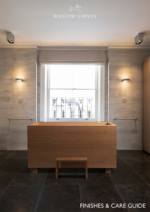 William Garvey waterproof wood Finishes and Care Guide literature brochure