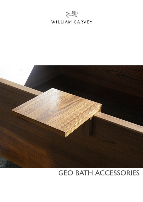William Garvey waterproof wood Geo Bath Accessories data sheet literature brochure